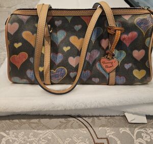 Dooney & Bourke Heart Print Shoulder Bag